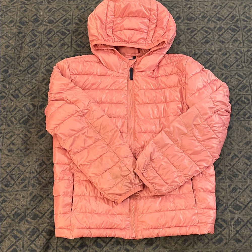 Kids Light Pink Puffer Jacket